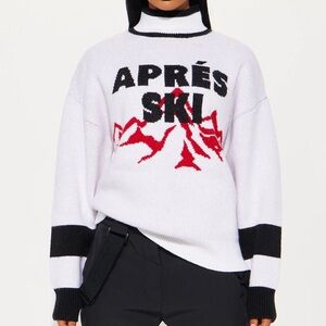 NWT Après Ski Pullover Chunky Knit Sweater – Mock Neck – Off-White – Size 2X